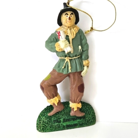 VINTAGE Kurt Alder Wizard of Oz Scarecrow Christmas Resin Ornament 1999 - Picture 1 of 6